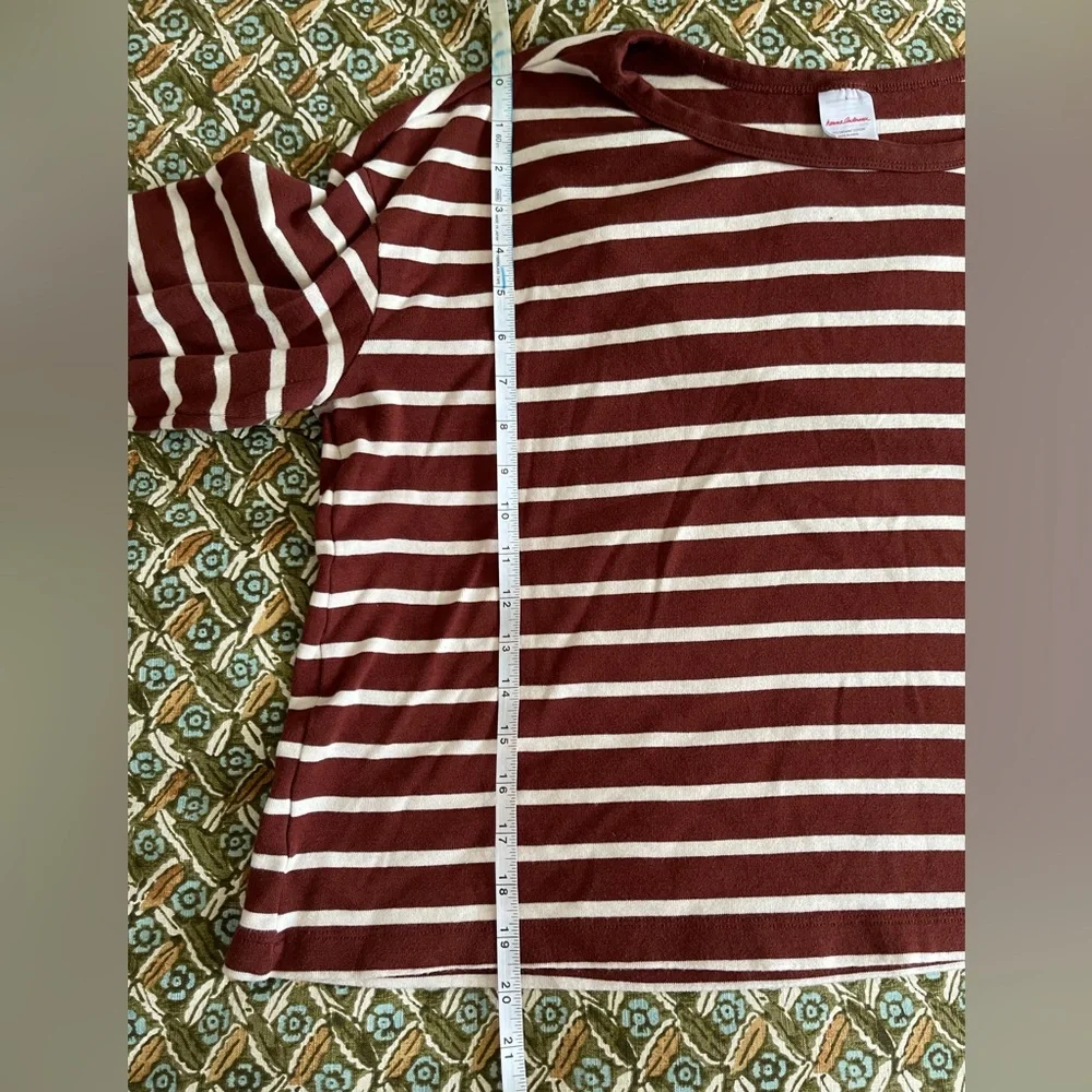 Hanna Anderson Women’s Striped Brown and White Loungewear Set - Picture 3 of 11